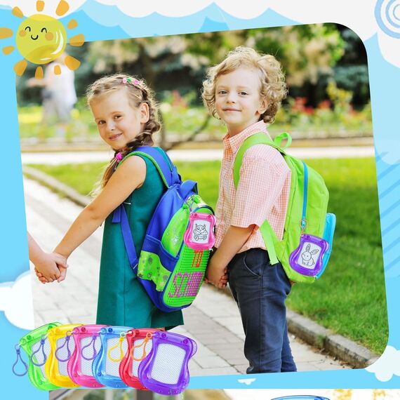 Piucrty Mitgebsel Kindergeburtstag Gastgeschenke Mini Maltafel Zaubertafel Schlüsselanhänger Kinder 8Pcs Give Aways Nützliche Kleinigkeiten Tombola Preise Pinata Füllung Party Beschäftigung