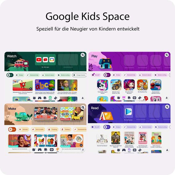 plimpton Tablets für Kinder 10 Zoll, Kinder Tablet Mit Android 15, Kindersicherung, 6000 mAh, Kids Tablet Mit 9GB RAM+64GB ROM (512GB Erweiterbar),Wi-Fi, BT mit Eva Case