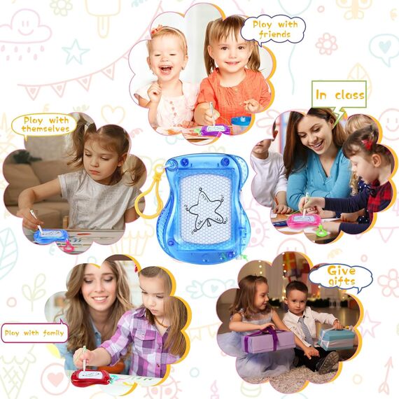 Piucrty Mitgebsel Kindergeburtstag Gastgeschenke Mini Maltafel Zaubertafel Schlüsselanhänger Kinder 8Pcs Give Aways Nützliche Kleinigkeiten Tombola Preise Pinata Füllung Party Beschäftigung