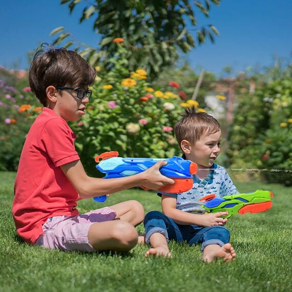 MOZOOSON 3 Stück Wasserpistole Kinder, 300 ML, Wasserspritzpistole mit Einer Reichweite von bis zu 10 Metern, ideal für Jungen und Mädchen für Sommerpartys im Freien, am Strand oder am Pool