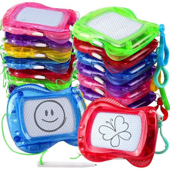 Piucrty Mitgebsel Kindergeburtstag Gastgeschenke Mini Maltafel Zaubertafel Schlüsselanhänger Kinder 8Pcs Give Aways Nützliche Kleinigkeiten Tombola Preise Pinata Füllung Party Beschäftigung