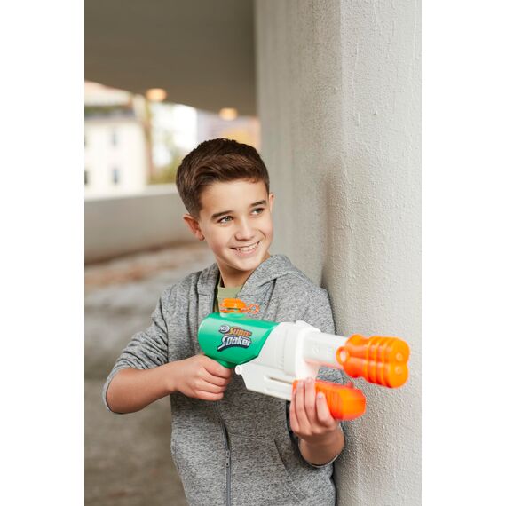 Nerf Super Soaker Hydro Frenzy Water Blaster, Wild 3-In-1 Soaking Fun, Adjustable Nozzle, 2 Water-Launching Tubes