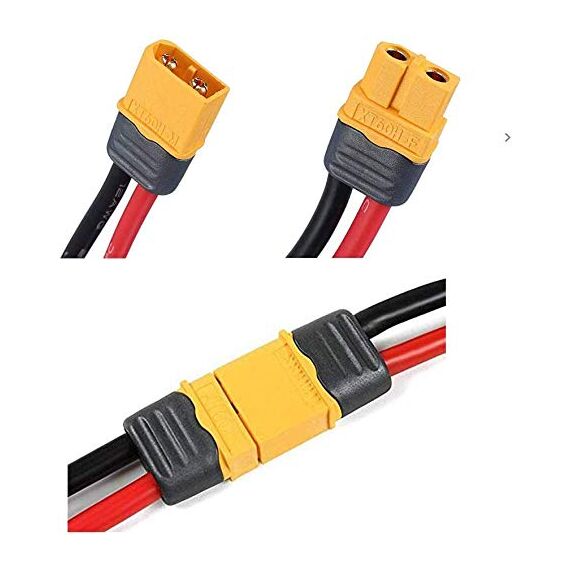 10 Paar Amass XT60H Verbesserte Version XT60-Steckverbinder mit Abdeckungen Stecker Buchse mit Mantel für Lipo-Batterie RC-Flugzeuge Autos