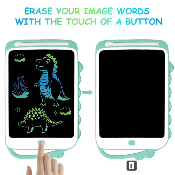 Vicloon Maltafel Zaubertafel,10 Zoll Löschbare Magic Drawing Pad,maltafel für Kinder, Dinosaurier LCD Schreibtafel, Weihnachten Geburtstags Geschenke, Spielzeug ab 3 2 4 5 6 Jahre