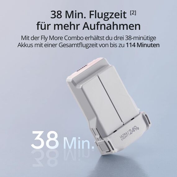 DJI Mini 3 Fly More Combo (DJI RC) – Ultraleichte, Faltbare Mini Drohne mit Kamera 4K HDR, Bis zu 114 Min Flugzeit (3 Akkus), Vertikalaufnahmen, 3-Achsen-Gimbal, 10 km HD-Übertragung, C0