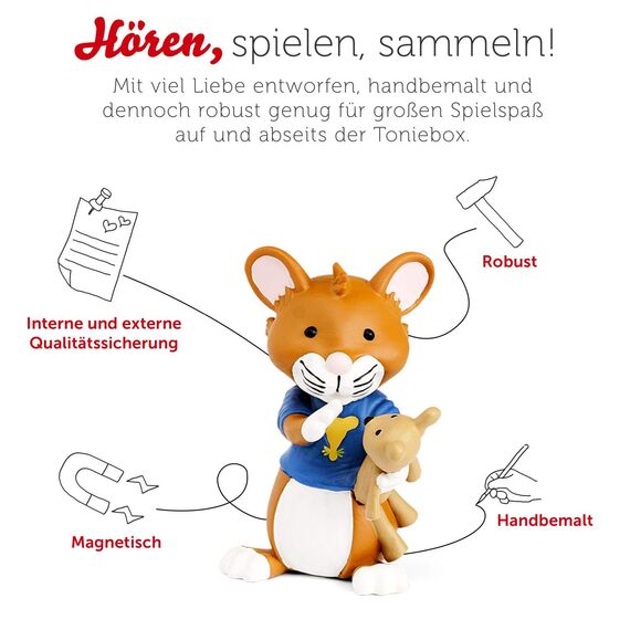 tonies Hörfiguren für Toniebox, Leo Lausemaus – Das Original Hörspiel zu den Büchern 1, für Kinder ab 3 Jahren, Spielzeit ca. 46 Minuten