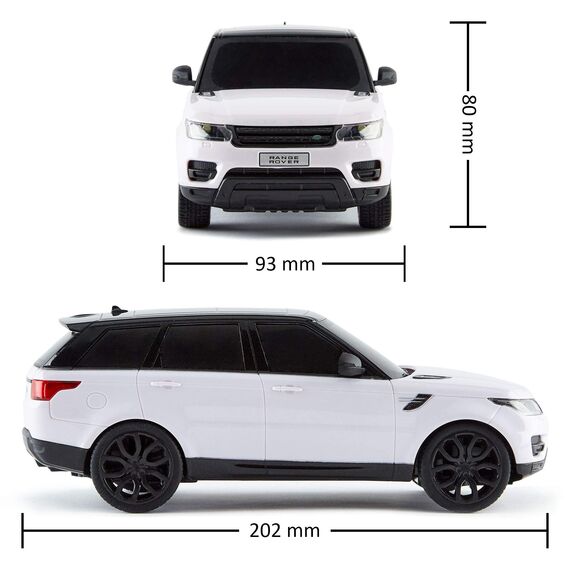 CMJ RC Cars Range Rover RC Ferngesteuertes Auto Sport Weiß 2,4 GHz Maßstab 1:24 Großartiges Kinderspielspielzeug Auto