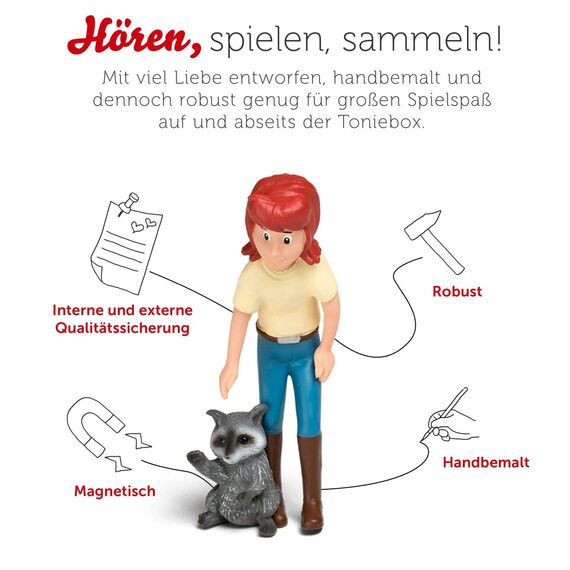 tonies Hörfiguren für Toniebox, Bibi und Tina – Die Waschbären sind los, Hörspiel für Kinder ab 6 Jahren, Spielzeit ca. 40 Minuten