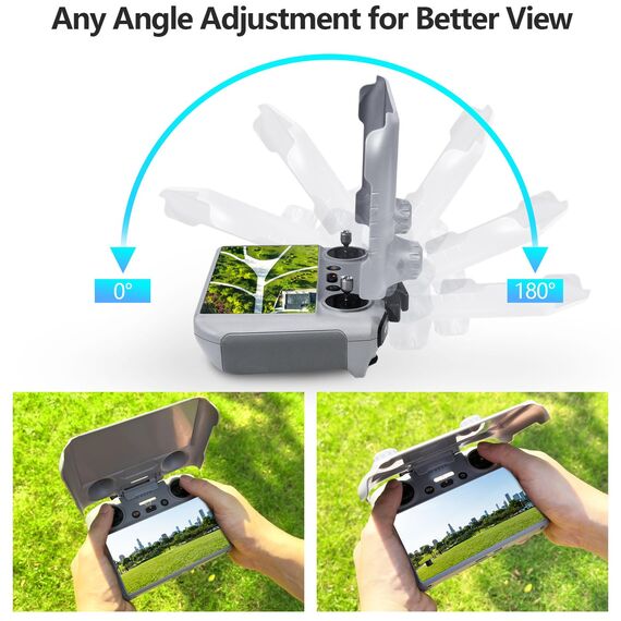 FPVtosky Lito X1/Mini 5/4 Pro RC 2 Sonnenblende I Joystick Schutz I Bildschirmschutz RC-2 Fernbedienung Sonnenschutz für DJI Mini5/ 4 Pro/Air 3/Flip/Avata 360, für DJI Mini 5/4 Zubehör (3 in 1 Kit)