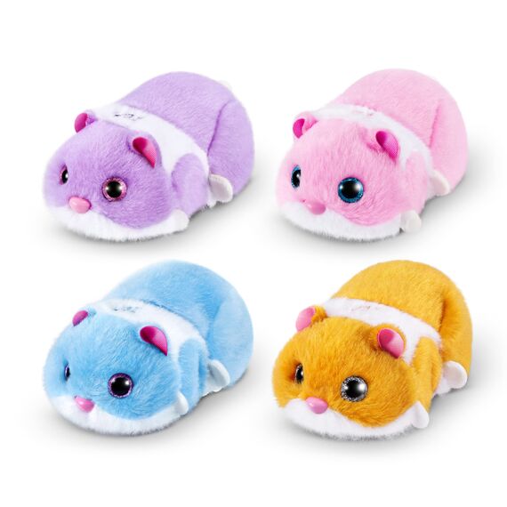 Pets Alive Hamster Mania von ZURU, Purple Hamster, Pet Nurture, Soft Toy, Real Alive, 20+ Sounds Interactive, Electronic Pet, (Lila)