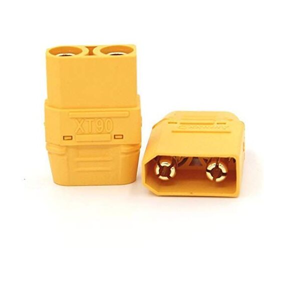 FLY RC 10 Stück (5 Paar) Premium XT90H Amass Goldstecker Stecker Buchse Anschlüsse Goldkontaktstecker die besten XT90 Stecker mit Isolierhülle