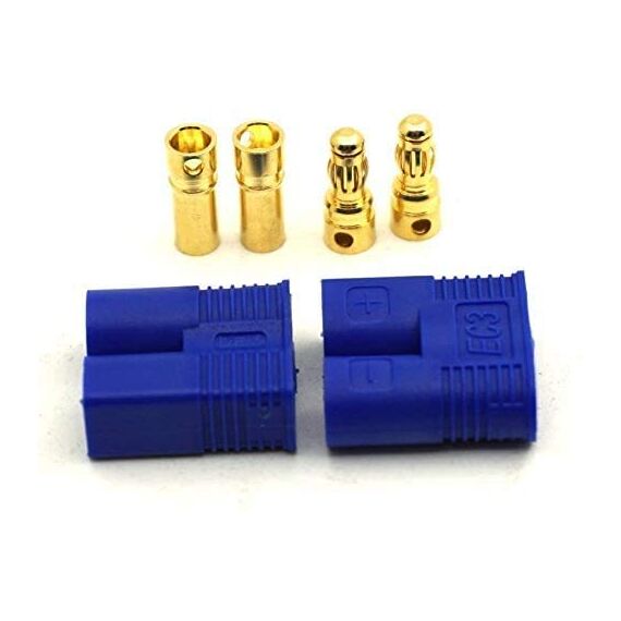 10 Paar 20 Stück Original EC3 Premium Goldstecker Stecker Buchse Male Female 3,5mm Steckverbinder Goldkontaktstecker 60A Lipo Akku ESC RC Modellbau