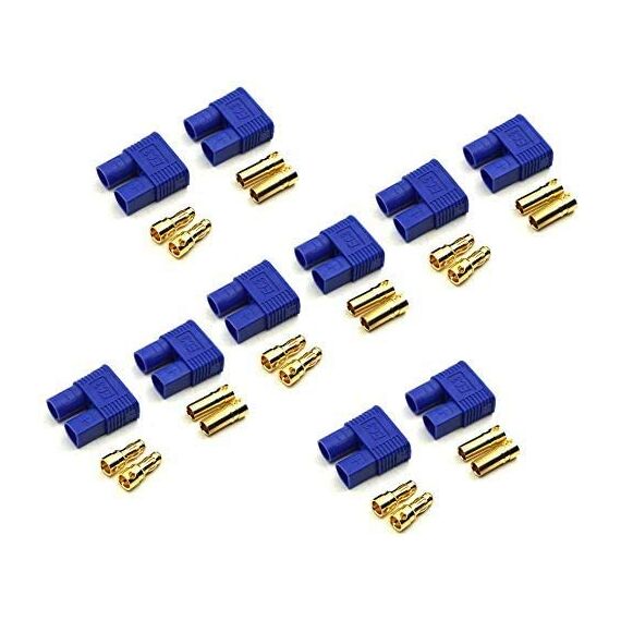 10 Paar 20 Stück Original EC3 Premium Goldstecker Stecker Buchse Male Female 3,5mm Steckverbinder Goldkontaktstecker 60A Lipo Akku ESC RC Modellbau