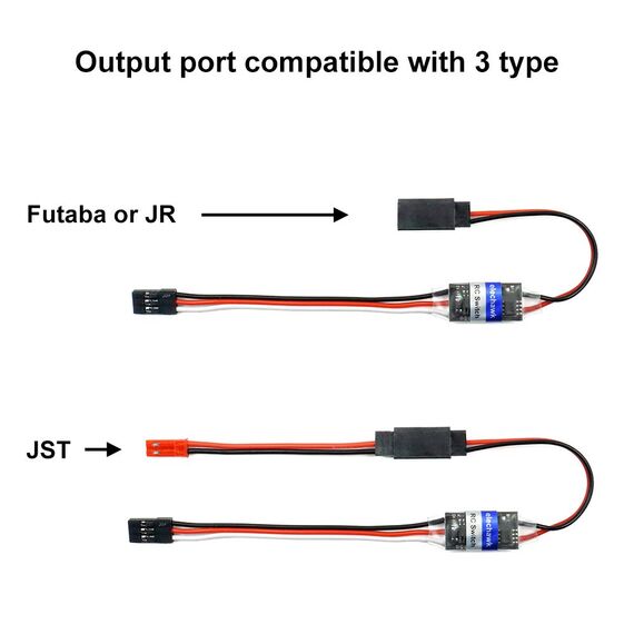 RC Ferngesteuertes AUX Ein/Aus elektronisches Schalter für Auto LKW Boot LED Licht Drohne (4A)