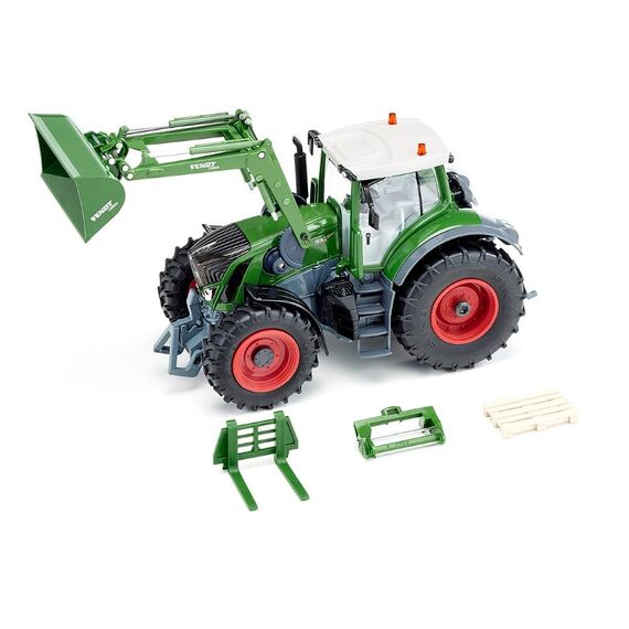 siku 6796, Fendt 933 Vario Traktor mit Frontlader, Grün, Metall/Kunststoff, 1:32, Ferngesteuert, Inkl. Bluetooth-Fernsteuerung und Zubehör, Steuerung via App möglich