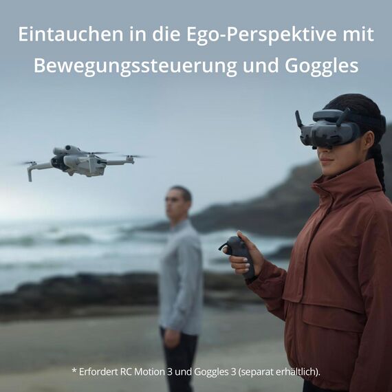DJI Mini 4 Pro (DJI RC 2 Fernsteuerung), faltbare Mini-Drohne mit 4K-Kamera für Erwachsene, unter 249 g, 34 Minuten Flugzeit, 20 km Video-Übertragung, omnidirektionale Bilderkennung, Klasse-C0