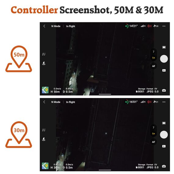 FPVtosky Drohnen-Landeplatz, Nacht Reflektierende, Universal, Groß, 51 cm,Schnellfaltbar,Doppelseitig,Wasserdicht, für DJI Lito X1/Mini 5 Pro/3/4 Pro/Neo 2/Mavic 4/Air 3S/FPV/Avata Inspire Drohnen usw