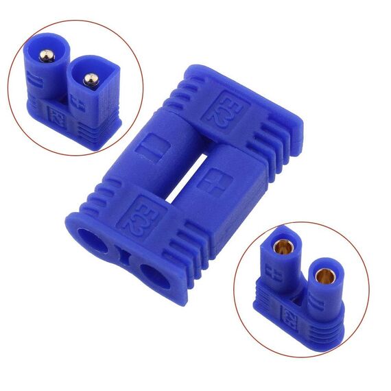10 Paar männlich weiblich EC2 Verbinder 2,0 mm Gold Bullet Bananen stecker für RC ESC Lipo Batterie Elektro Motor