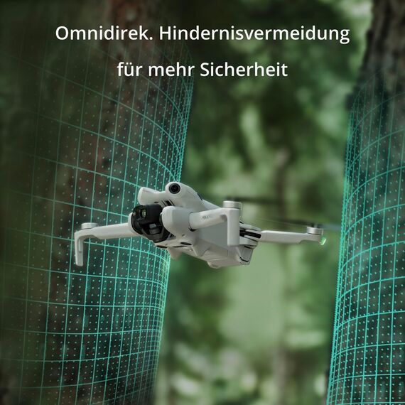 DJI Mini 4 Pro (DJI RC 2 Fernsteuerung), faltbare Mini-Drohne mit 4K-Kamera für Erwachsene, unter 249 g, 34 Minuten Flugzeit, 20 km Video-Übertragung, omnidirektionale Bilderkennung, Klasse-C0