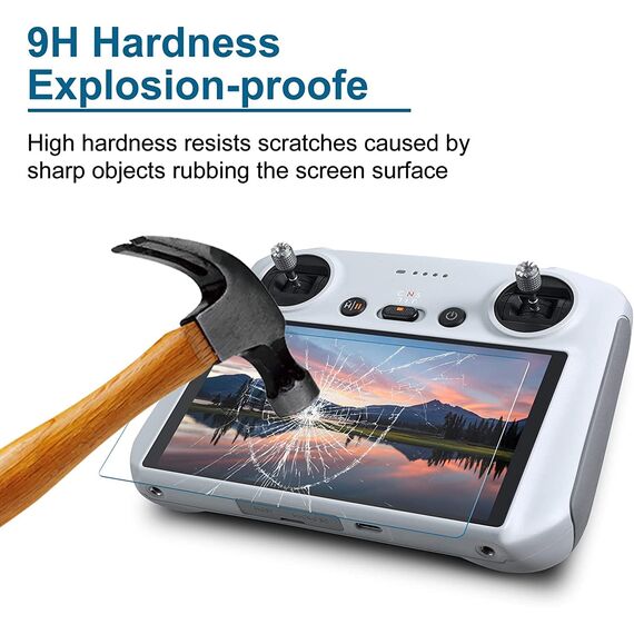 SKYREAT Mini 5 Pro Anti-Glare Displayschutzfolie für DJI RC/RC 2 Controller, HD Mattes gehärtetes Glas 9H Härte für DJI Mini 4/3 Pro Drohnenzubehör (2 Stück)