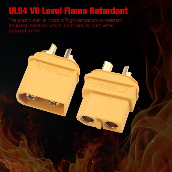 YIXISI 10 Paar XT60 XT60H Batterie Anschlüsse, XT60H Männlich Weiblich Stecker Buchse, XT60H Mantelgehäuse Stecker, für RC Lipo Akku