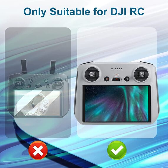 SKYREAT Mini 5 Pro Anti-Glare Displayschutzfolie für DJI RC/RC 2 Controller, HD Mattes gehärtetes Glas 9H Härte für DJI Mini 4/3 Pro Drohnenzubehör (2 Stück)