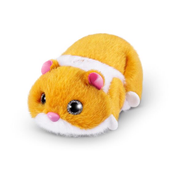 Pets Alive Hamster Mania von ZURU, Orange Hamster, Pet Nurture, Kuscheltier, Real Alive, 20+ Sounds Interaktiv, Elektronisches Haustier, (Orange)