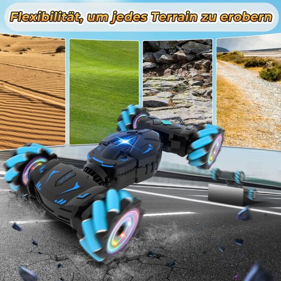 Pristar Ferngesteuertes Auto ab 6 8 10 12 Jahre RC Auto Car, 1:16 Ferngesteuerte Autos mit Handsteuerung Spielzeug 4WD 2,4 GHz 360° Drehung Remote Control Car Geschenk Mädchen Junge ab 6 8 10 12 Jahre