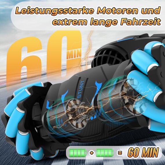 Pristar Ferngesteuertes Auto ab 6 8 10 12 Jahre RC Auto Car, 1:16 Ferngesteuerte Autos mit Handsteuerung Spielzeug 4WD 2,4 GHz 360° Drehung Remote Control Car Geschenk Mädchen Junge ab 6 8 10 12 Jahre