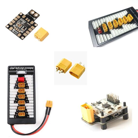YIXISI 24 Stück (12 Paar) XT60 Connector, XT60 Männlich Weiblich Stecker, für RC Lipo Akku