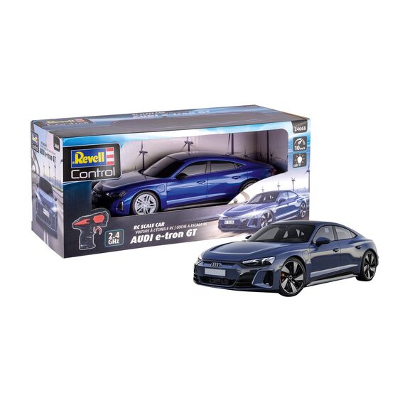 Revell Control I RC Scale Car Audi e-tron GT I ferngesteuertes RC Auto I ultimative Erlebnis für Audi-Fans I max. 10 km/h I für Kinder und Erwachsene ab 8 Jahren