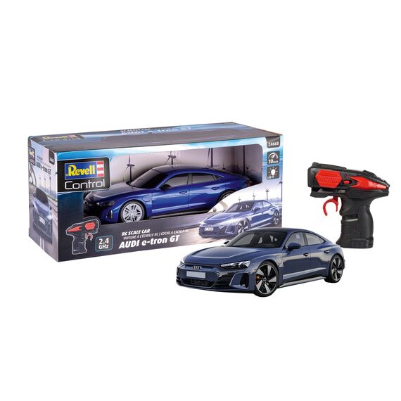 Revell Control I RC Scale Car Audi e-tron GT I ferngesteuertes RC Auto I ultimative Erlebnis für Audi-Fans I max. 10 km/h I für Kinder und Erwachsene ab 8 Jahren