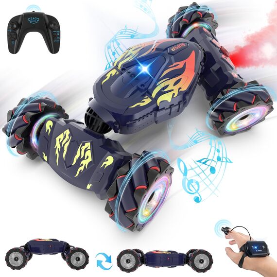 Pristar Ferngesteuertes Auto ab 6 7 8 9 10 Jahre 1:14 Stunt RC Drift 4WD 2,4 GHz 360 Drehung Ferngesteuert Auto mit Handsteuerung Weihnachten Geschenk Junge 6 7 8 9 10 11 12 Jahre Kinder Spielzeug