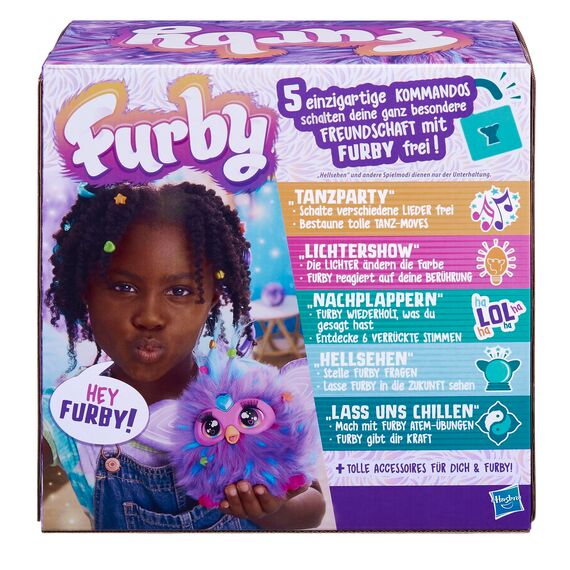 Furby Interaktives Plüschtier – Spricht Deutsch, reagiert auf Stimme, tanzt & leuchtet – 5 Spielmodi, 600+ Reaktionen – Elektronisches Spielzeug ab 6 Jahren