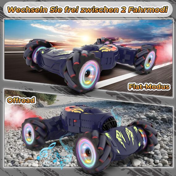 Pristar Ferngesteuertes Auto ab 6 7 8 9 10 Jahre 1:14 Stunt RC Drift 4WD 2,4 GHz 360 Drehung Ferngesteuert Auto mit Handsteuerung Weihnachten Geschenk Junge 6 7 8 9 10 11 12 Jahre Kinder Spielzeug