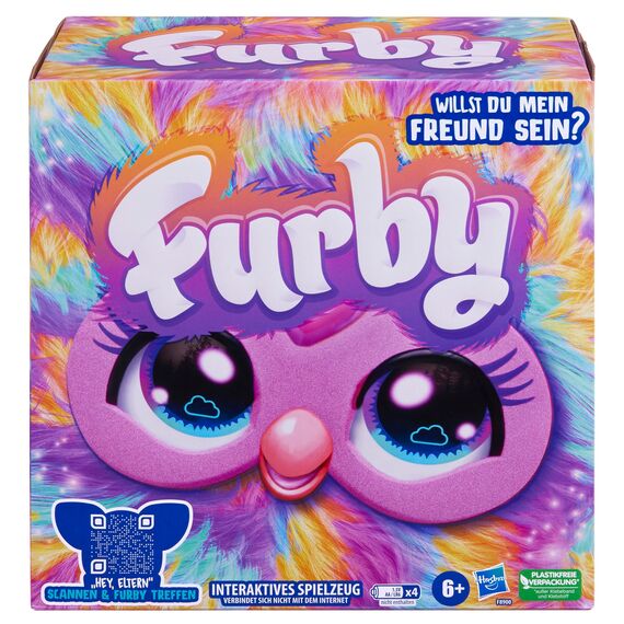Furby Tie Dye Interaktives Plüschtier – Spricht Deutsch & Furbisch, reagiert auf Stimme, tanzt & leuchtet – 5 Spielmodi, 600+ Reaktionen, Zubehör – Elektronisches Spielzeug für Kinder ab 6 Jahren