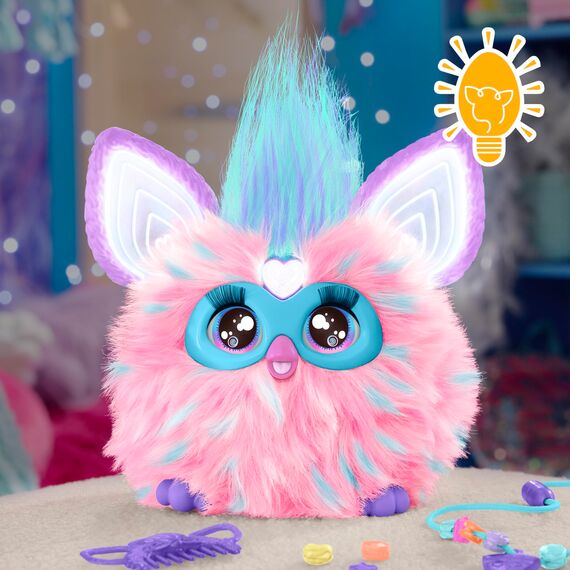 Furby (rosa Interaktives Plüschtier – Spricht Deutsch & Furbisch, reagiert auf Stimme, Tanzt & leuchtet – 5 Spielmodi, 600+ Reaktionen – Elektronisches Spielzeug ab 6 Jahren