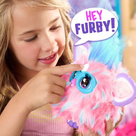 Furby (rosa Interaktives Plüschtier – Spricht Deutsch & Furbisch, reagiert auf Stimme, Tanzt & leuchtet – 5 Spielmodi, 600+ Reaktionen – Elektronisches Spielzeug ab 6 Jahren
