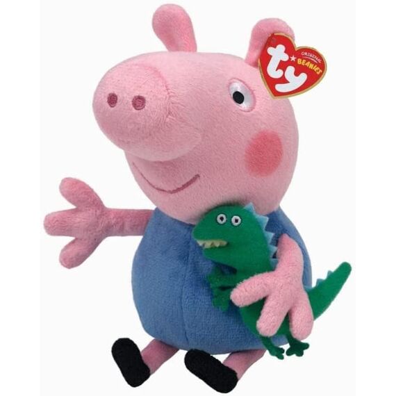 TY Peppa Pig & George Pig 6 Zoll Multipack - Beanie Baby Weiche Plüschtiere - Sammlerstück Kuscheltiere