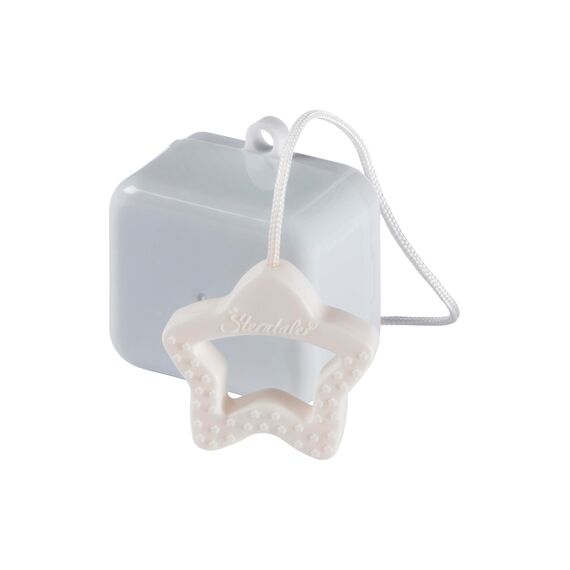 Sterntaler Spieluhr M Esel Emmi – Babyspieluhr aus Flausch & Jersey - Kuscheltier waschbar mit entnehmbarem Spielwerk, Melodie „La Le Lu“ – Einschlafhilfe ab Geburt - zuhause & unterwegs – 20x20x9 cm