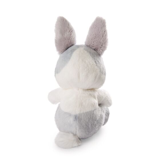 NICI Kuscheltier Hase grau 12 cm – Stofftier aus weichem Plüsch, niedliches Plüschtier im Körbchen zum Kuscheln und Spielen, für Kinder & Erwachsene, 48706, tolle Geschenkidee, hellgrau