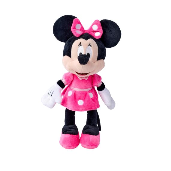 Simba 6315870227 - Disney Minnie Mouse, 25cm Plüschtier Im Pinken Kleid, Kuscheltier, Micky Maus, Ab Den Ersten Lebensmonaten