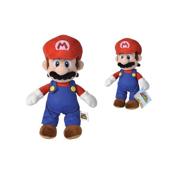 Simba 109231010 - Super Mario Plüschfigur, 30cm, kuschelweich, Nintendo, Charakter aus weltberühmten Computerspiel, ab den ersten Lebensmonaten geeignet