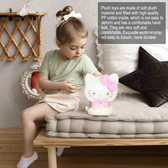 Tydeus Beige Stofftier Plüschtier für Kinder,Plush Kuscheltier,Beige Süße Plüschpuppen,Flauschiges Kinderspielzeug Geschenk für Jungen und Mädchen Geburtstage Weihnachts Neujahrsgeschenke