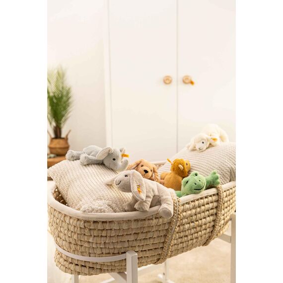 Steiff 242656 Floppy Trampili Elefant, 20cm, Gray Violet, Plüschtier liegend
