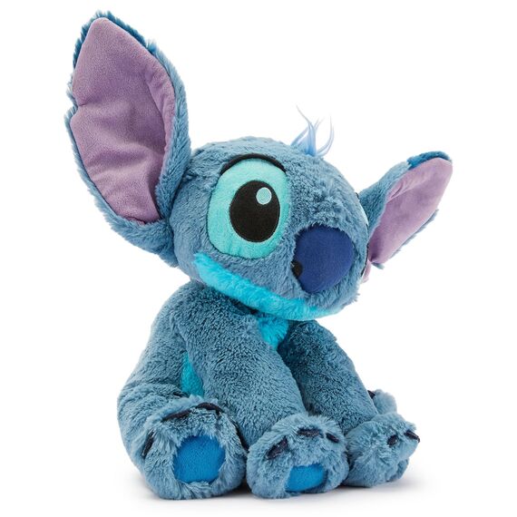Disney Store Stitch Offizielles mittelgroßes Kuscheltier für Kinder, 38 cm, Kuscheltier mit Stickereien, Plüschoberfläche und beweglichen Schlappohren, geeignet ab 12 Monaten