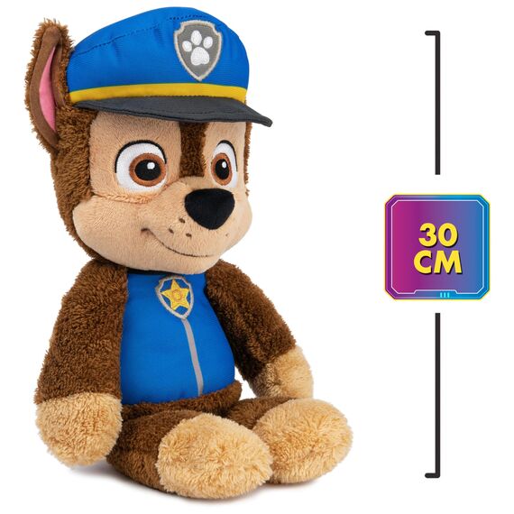 GUND PAW Patrol Schlenkerplüsch Chase, 30 cm - hochwertiges Plüschtier aus weichem Velours-Frottee mit gestickten Augen, original im Look der TV-Serie, für Kinder ab 1 Jahr