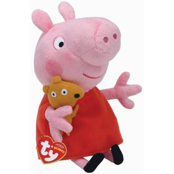 Ty Peppa Pig & George Pig 10 Zoll Multipack - Beanie Baby Weiche Plüschtiere - Sammlerstück Kuscheltiere