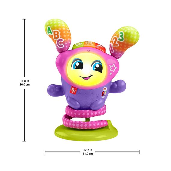 Fisher-Price DJ Tanzi BOUNCIN' Star (Deutsche Version) Elektronisches Lernspielzeug, Smart Stages-Lernstufen, 75+ Melodien und Sätze, für Babys und Kleinkinder ab 9 Monaten, HRC49
