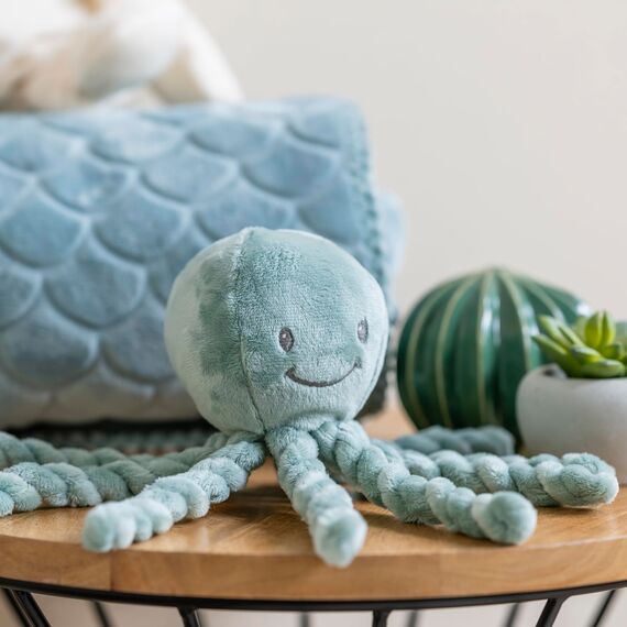 Nattou Cuddly Octopus LAPIDOU, 7,5 cm, Lapidou Copper Green